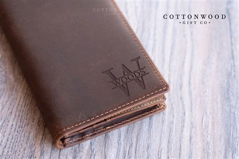 personalized long wallets for men